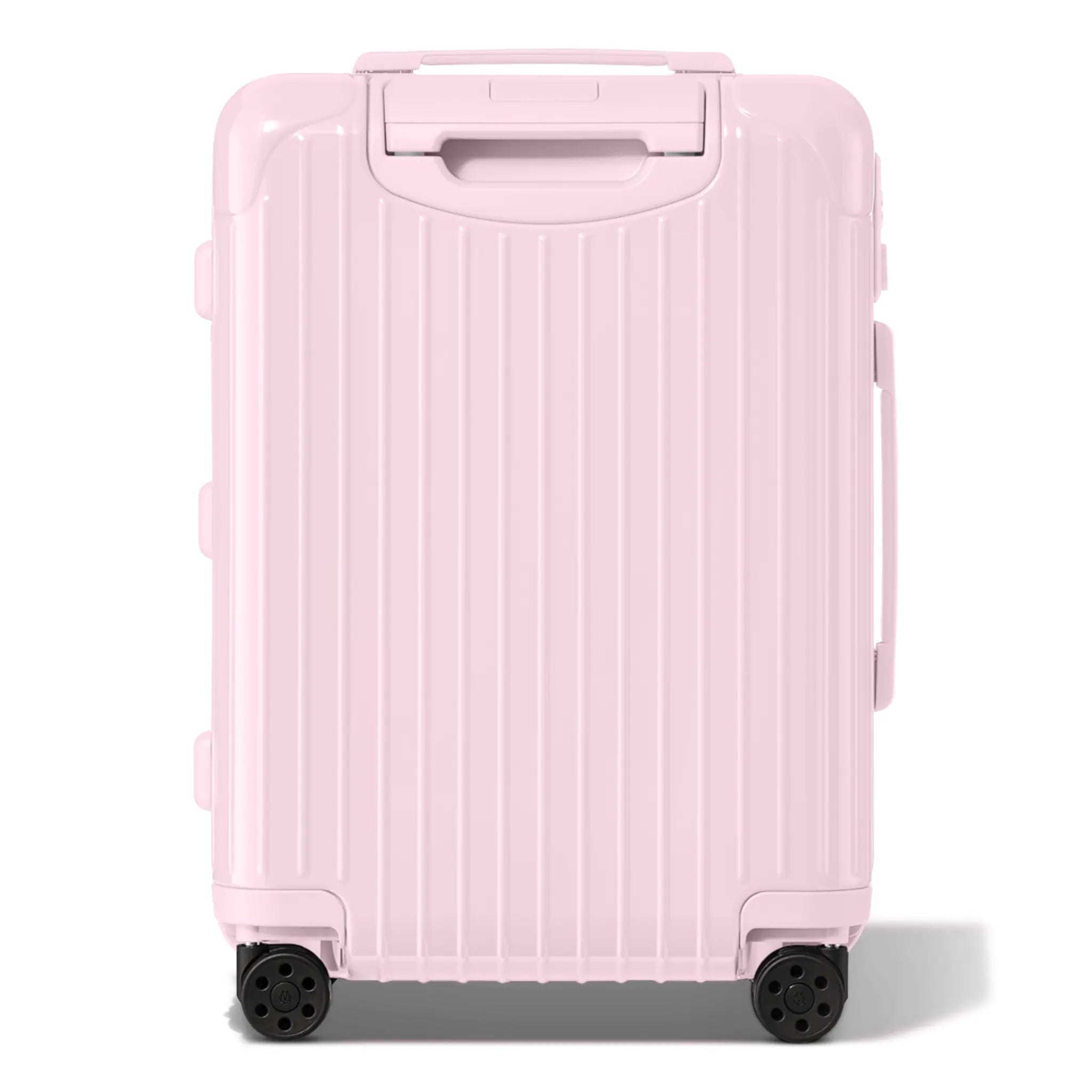 Back View of RIMOWA Essentials Gloss Ballerina Pink Cabin Suitcase 83253751